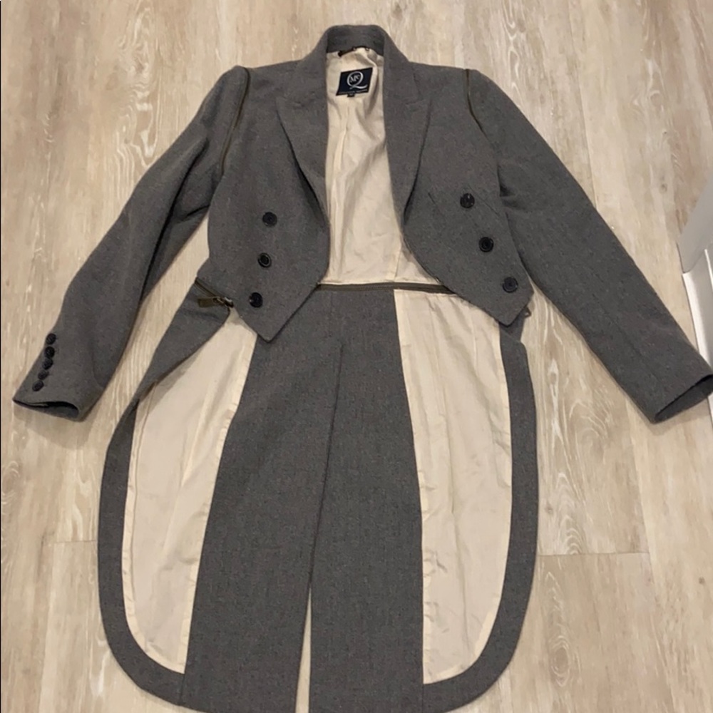 Alexander McQueen wool coat tail jacket